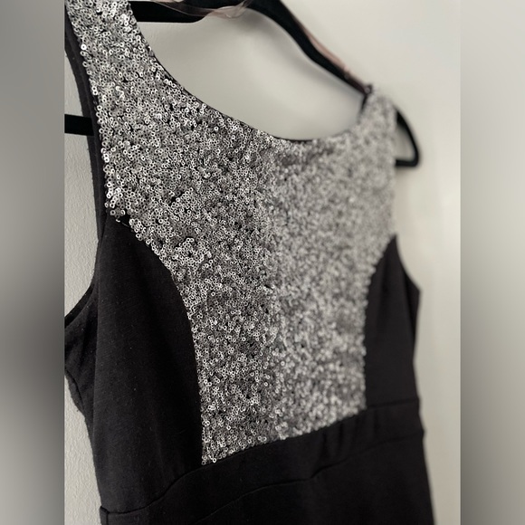 Shirt black dress with sequins size small - Picture 3 of 5
